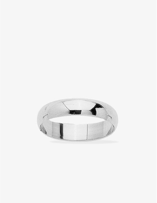 Alliance Argent Demi-Jonc Rhodié 925/1000e – 4.5mm