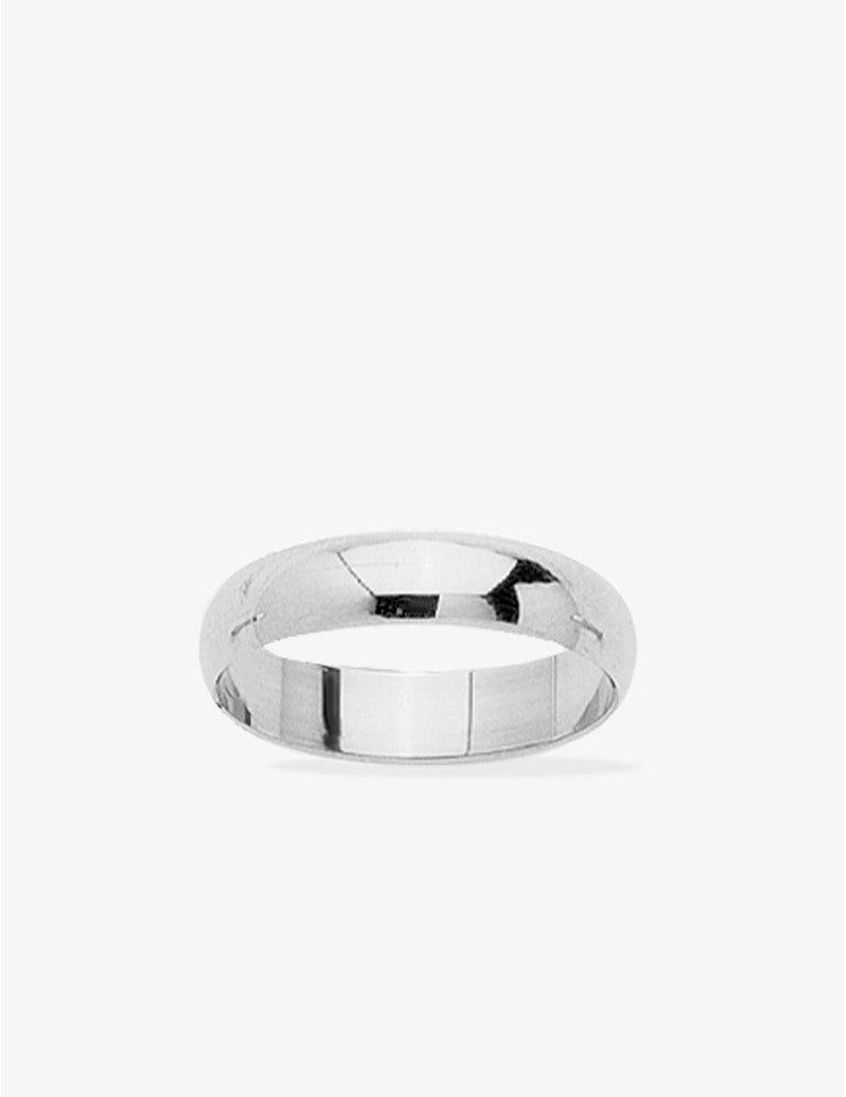 Alliance Argent Demi-Jonc Rhodié 925/1000e – 4.5mm