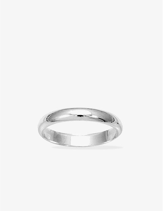 Alliance Argent Demi-Jonc Rhodié 925/1000e – 3.5mm