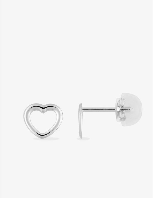 Boucles d’Oreilles Cœurs Entrelacés en Or Blanc 375 – 0.15g