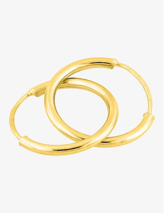 Paire de Créoles en Or 375/1000 – Ø 8 mm