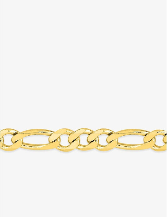 Chaîne alternée 1+3 ultra-plate en or jaune 750‰ – Largeur 3 mm