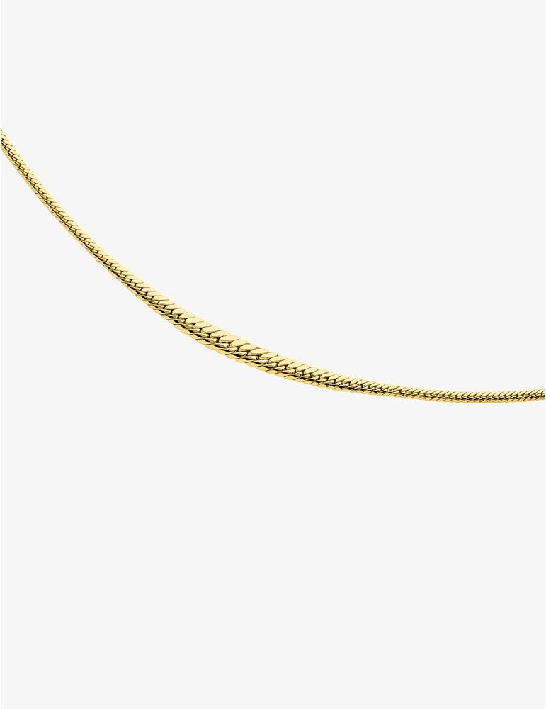 Collier maille anglaise chute en or jaune 375‰ – 42 cm