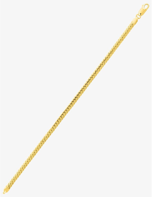 Bracelet Maille Anglaise 3 mm Or 375/1000 avec Fermoir Mousqueton | Bijouterie Cordier
