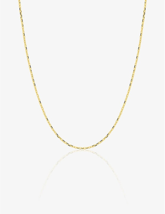 Chaîne forçat diamantée 1,10 mm – Or jaune 375‰, 55 cm