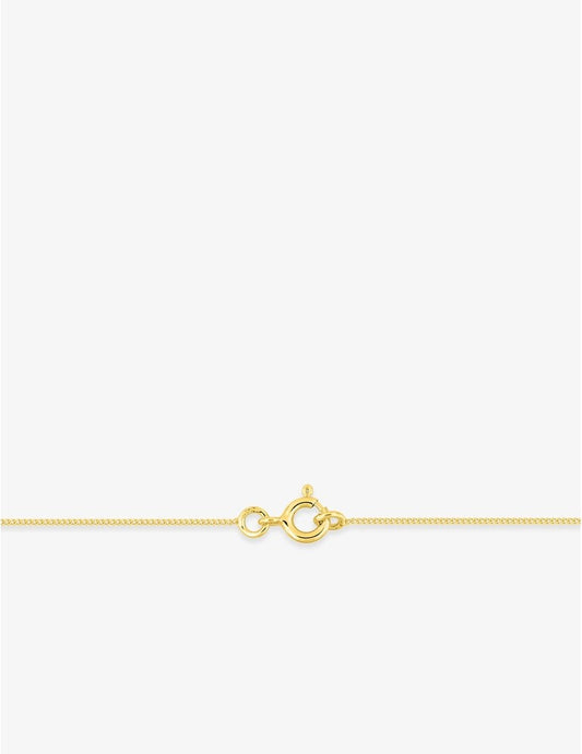 Chaîne gourmette diamantée 0,77 mm – Or jaune 375‰ 0.77mm