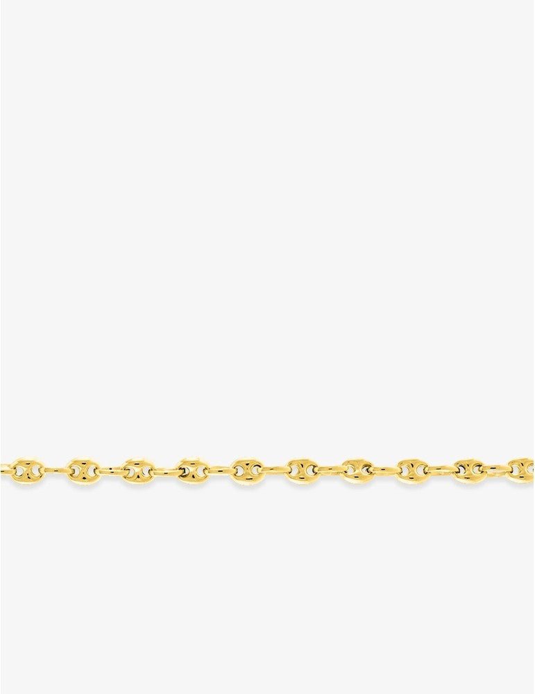Chaîne maille grain de café en or jaune 750‰ – Largeur 2,5 mm
