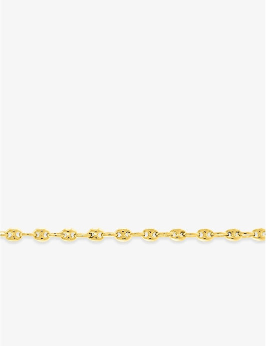 Chaîne maille grain de café en or jaune 750‰ – Largeur 2,5 mm