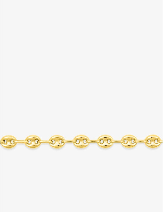 Collier Maille Grain de Café en Or Jaune 18K – 50cm
