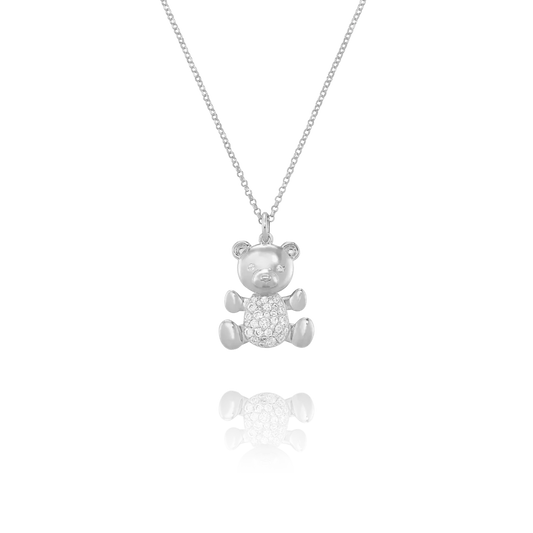 Collier Ourson Légende Argent & Oxydes de Zirconium