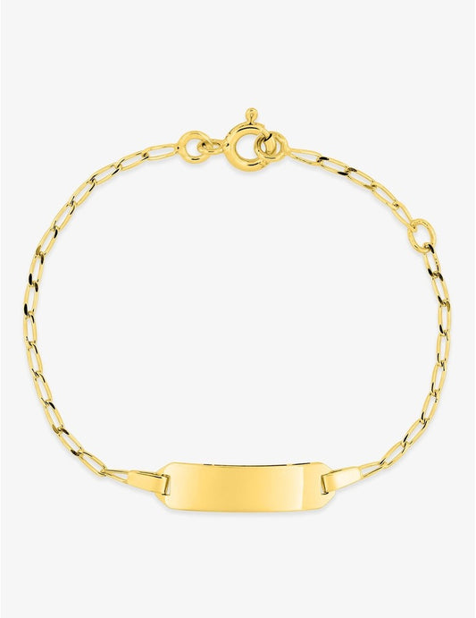 Gourmette Bébé Maille Cheval Or Jaune 750‰ – Gravure Offerte