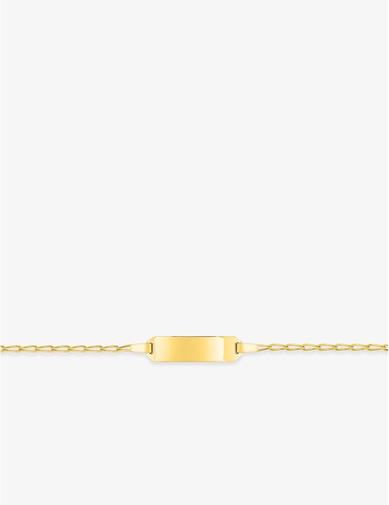 Gourmette Bébé Maille Cheval Or Jaune 750‰ – Gravure Offerte