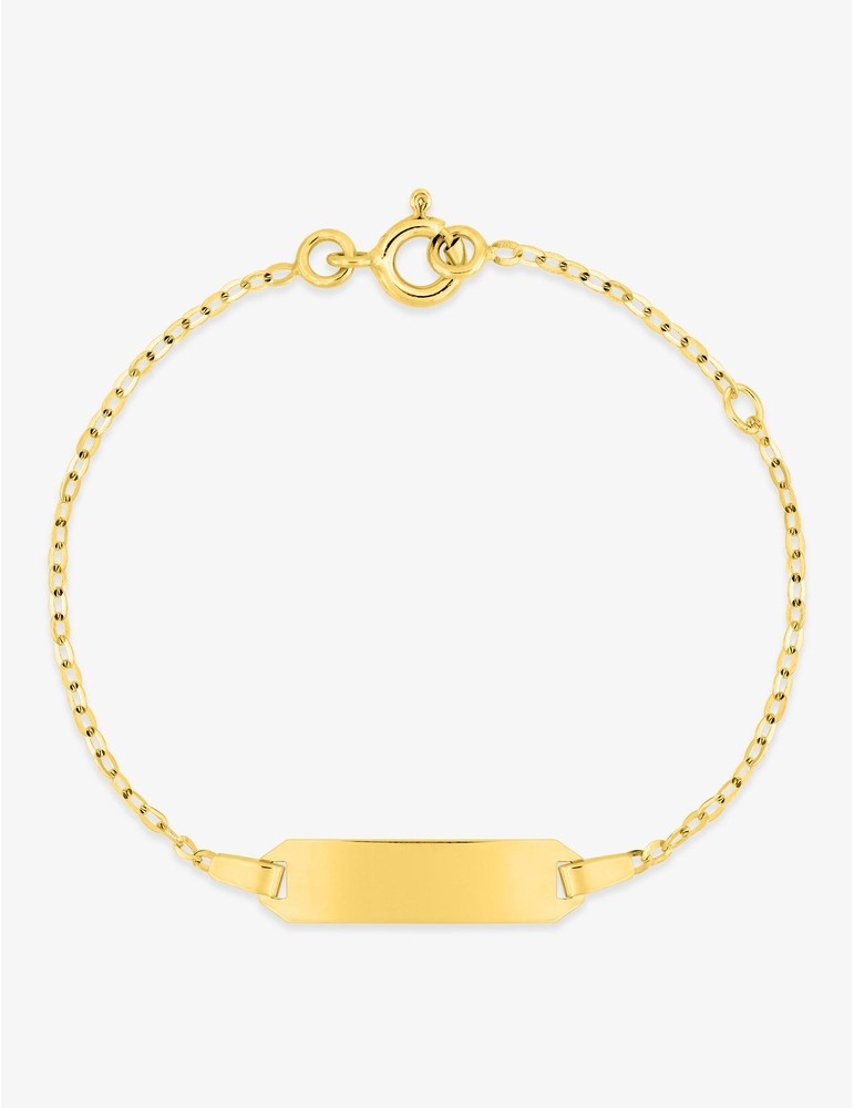 Gourmette Bébé Maille Forçat Or Jaune 750‰ – Gravure Offerte