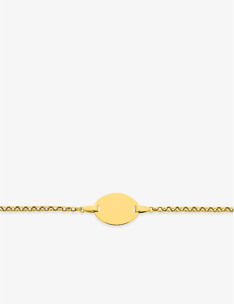 Gourmette Bébé Or Jaune 750‰ – Maille Jaseron & Gravure Offerte