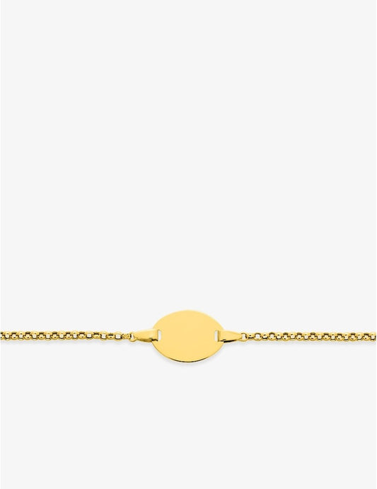 Gourmette Bébé Or Jaune 750‰ – Maille Jaseron & Gravure Offerte