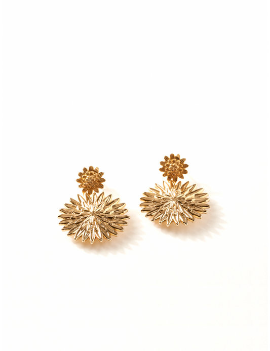 Boucles d’Oreilles Origami Plaqué Or Saunier