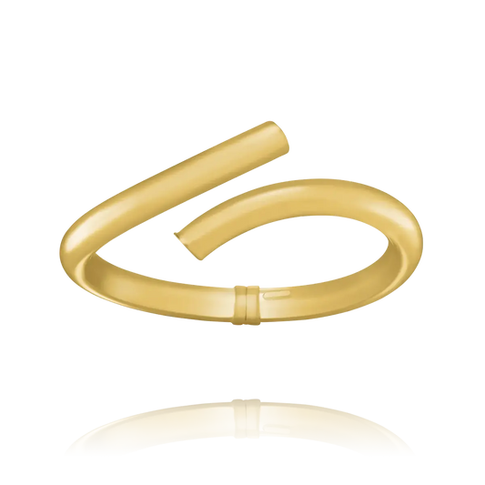 Bracelet Jonc Formes Semi-Ouvert Argent Doré Charles Garnier