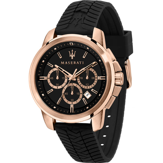 Montre Homme MASERATI SUCCESSO – Noire & Doré Rose (R8871621012)