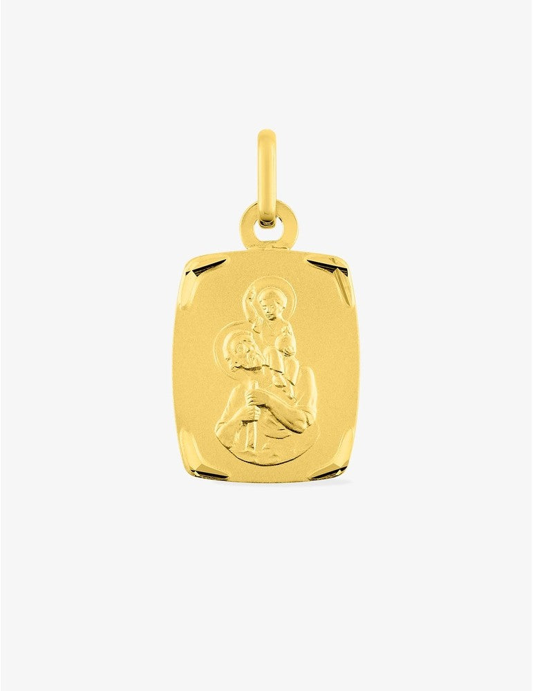 Médaille Saint Christophe en Or Jaune 375‰ - Gravure Offerte
