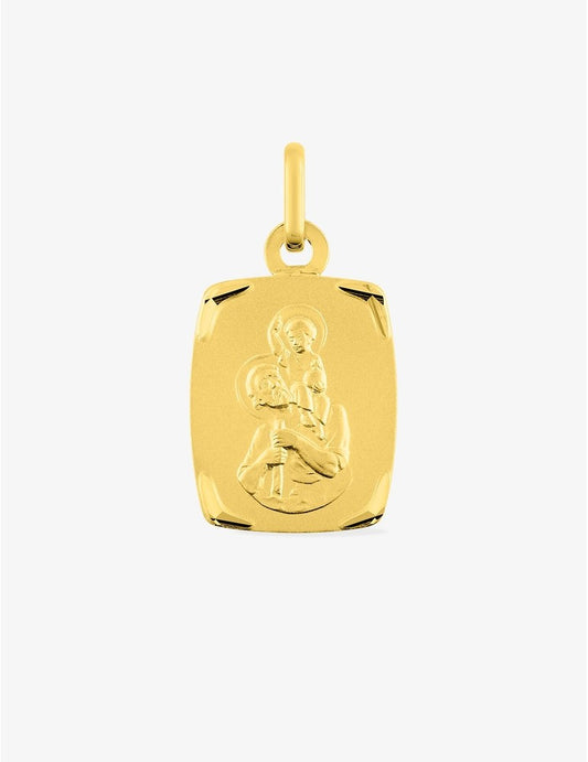 Médaille Saint Christophe en Or Jaune 375‰ - Gravure Offerte