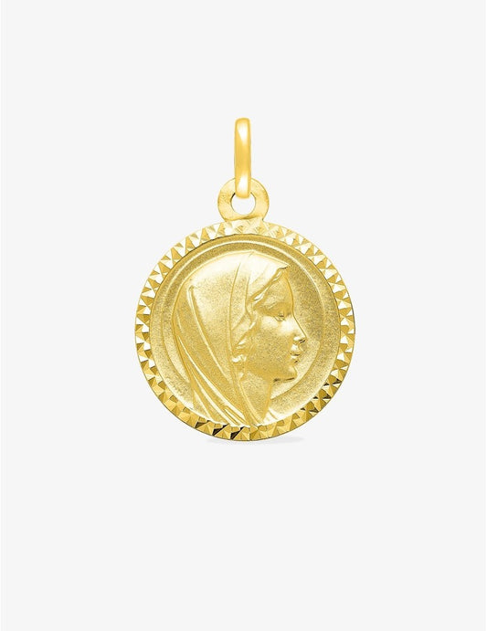 Sublime Médaille Vierge en Or Jaune 375 ‰