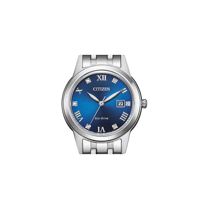 Citizen FE1240-81L – Montre femme Eco-Drive acier cadran bleu
