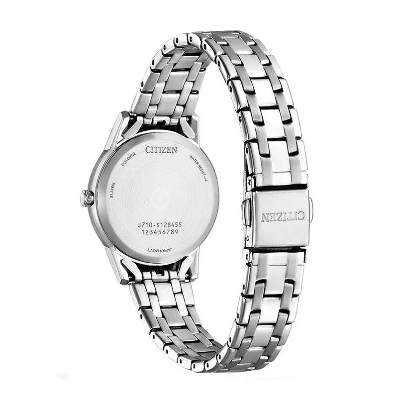 Citizen FE1240-81L – Montre femme Eco-Drive acier cadran bleu