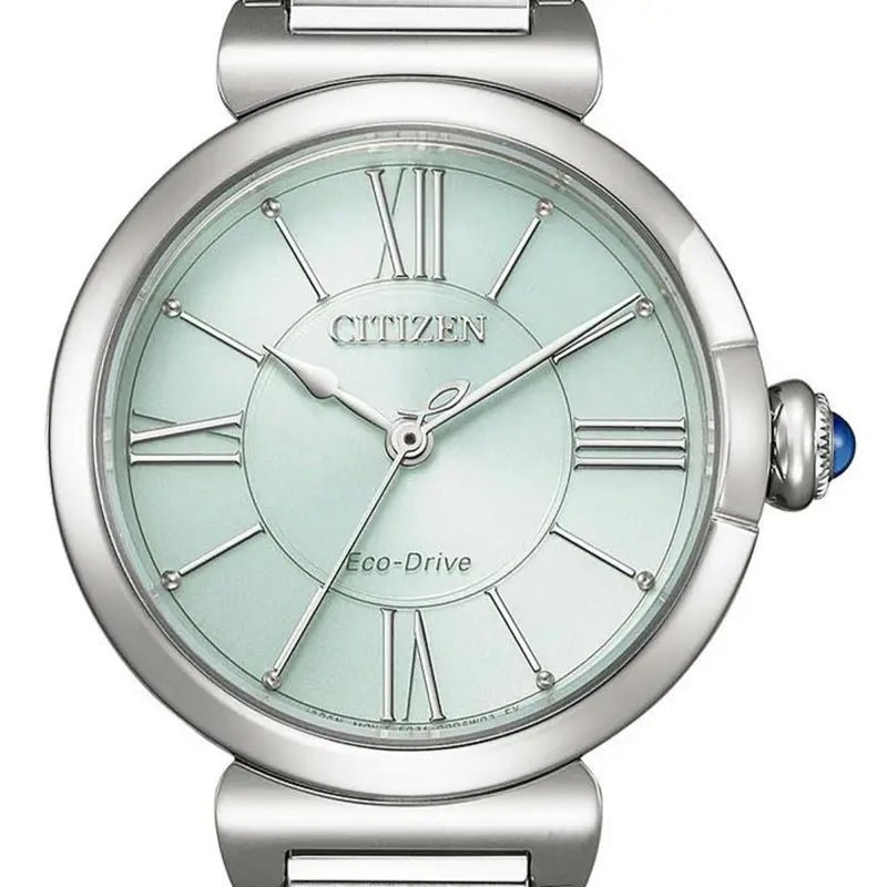 Citizen EM1070-83L – Montre Femme Eco-Drive Acier Cadran Vert Soleillé