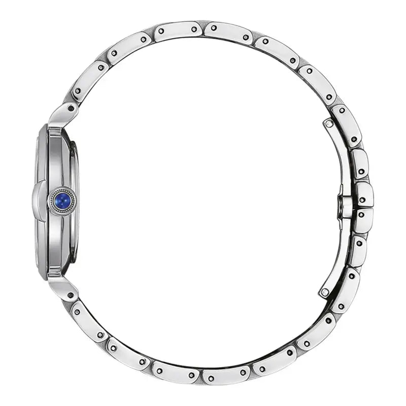 Citizen EM1070-83L – Montre Femme Eco-Drive Acier Cadran Vert Soleillé