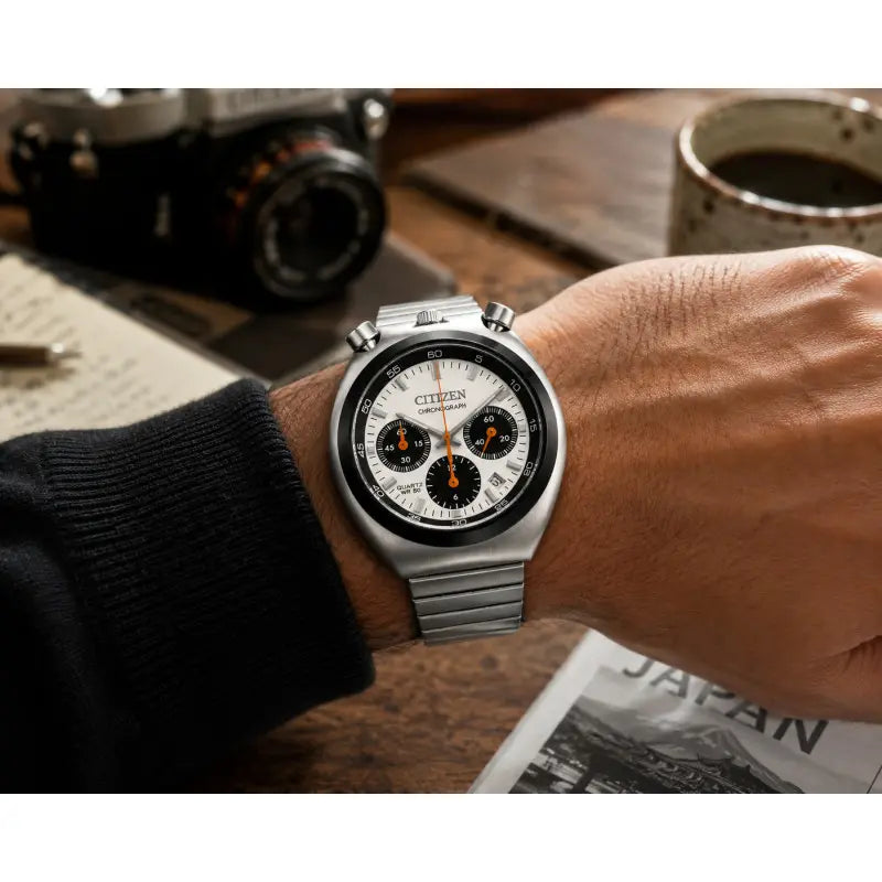 Citizen AN3660-81A – Chronographe Homme Acier Style Vintage
