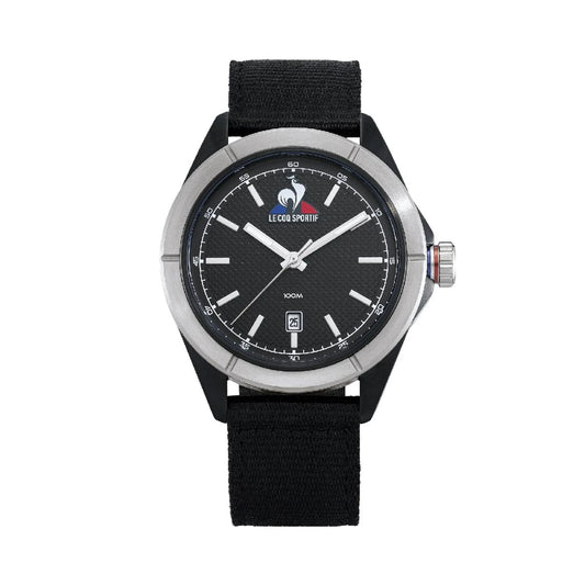Montre Le Coq Sportif Essentiel en Nylon Noir pour Homme
