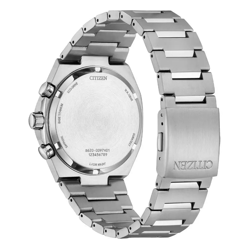 Citizen CA4610-85A – Chronographe homme Eco-Drive Super Titanium™ cadran blanc