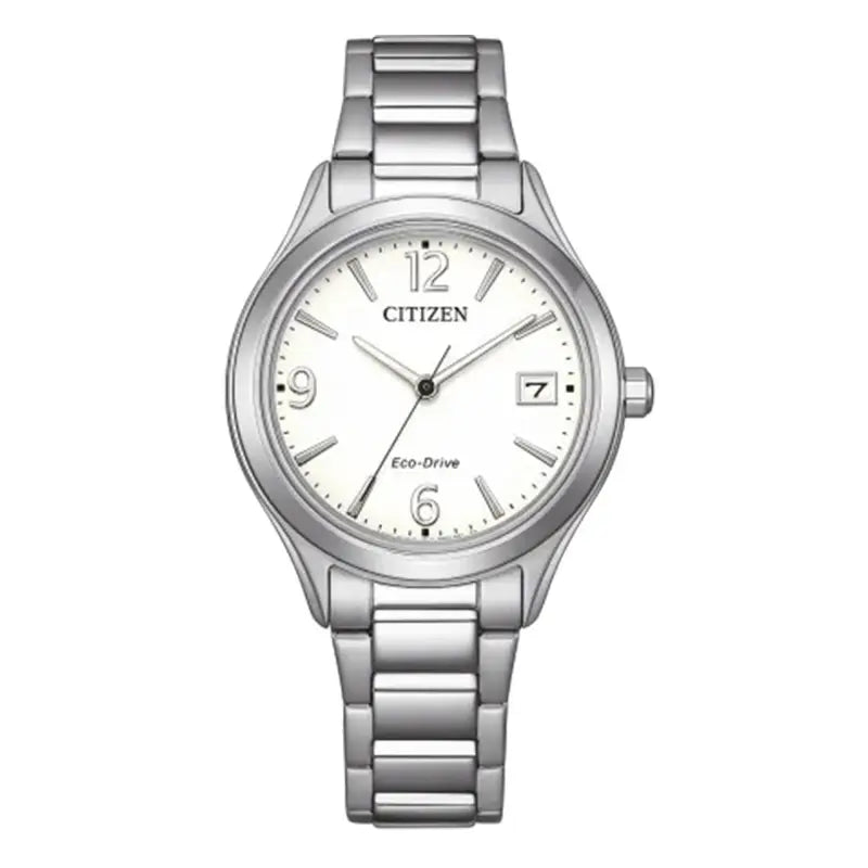 Citizen FE6121-67A – Montre femme Eco-Drive acier cadran blanc