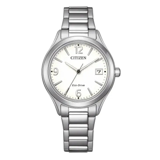 Citizen FE6121-67A – Montre femme Eco-Drive acier cadran blanc