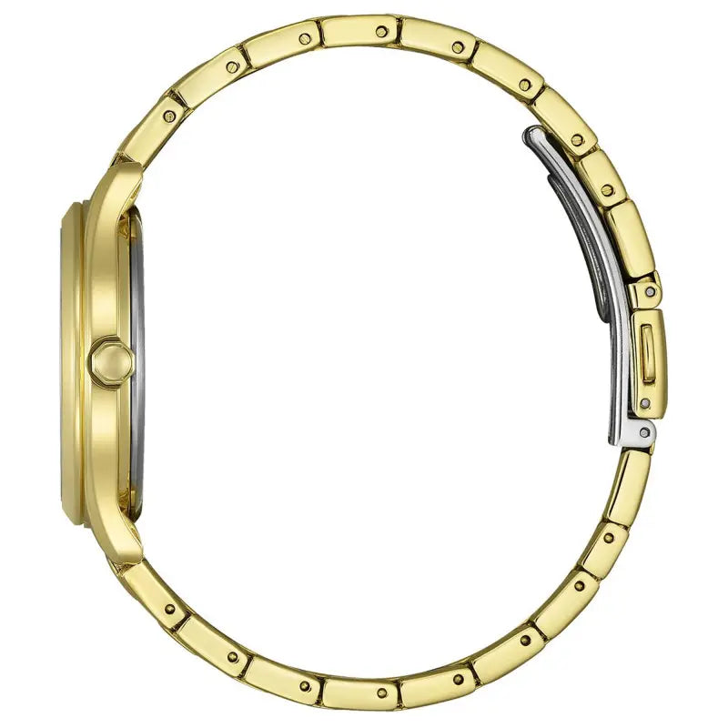 Citizen FE6122-64A – Montre femme Eco-Drive dorée cadran blanc