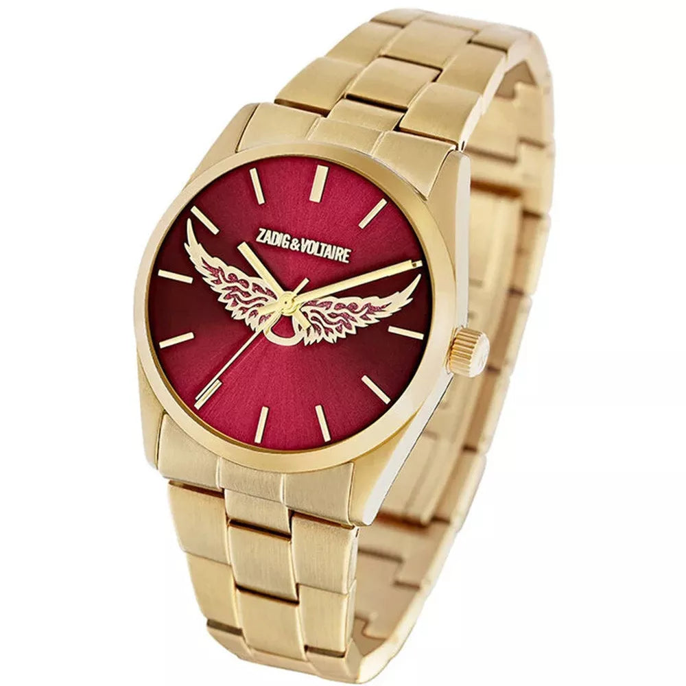 Montre Femme Zadig & Voltaire ZVT1302 – Cadran Bordeaux Iconique