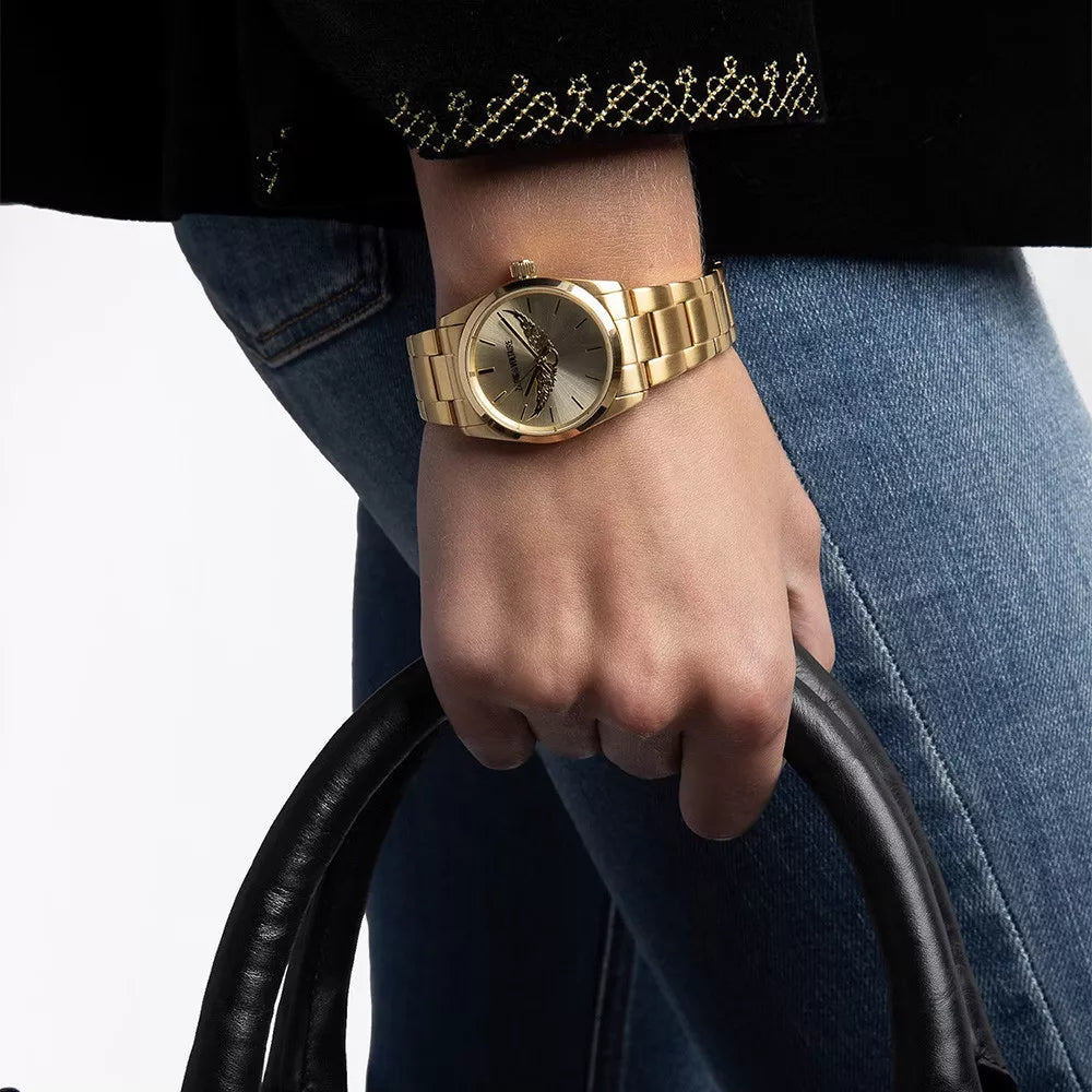 Montre Femme Zadig & Voltaire ZVT1114 – Élégance Dorée et Style Affirmé