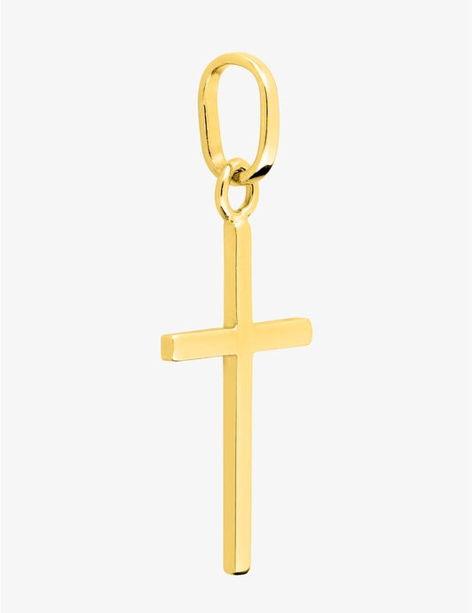Pendentif croix 16 x 10 mm or jaune 375‰