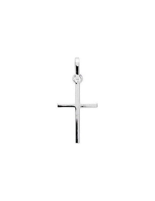 Pendentif Croix Or Gris 18K 0,75g
