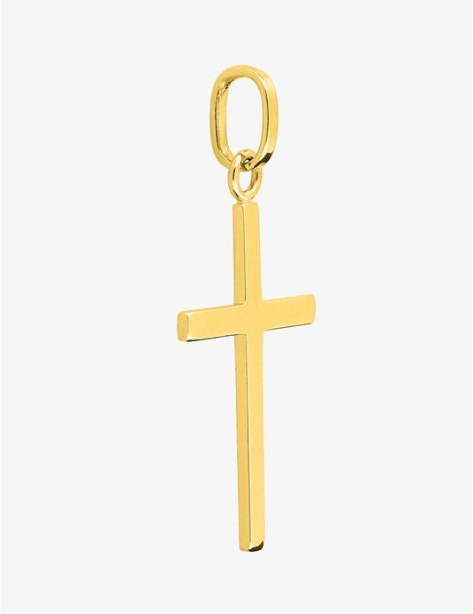 Pendentif Croix en Or Jaune 750/1000 – 12 x 25 mm