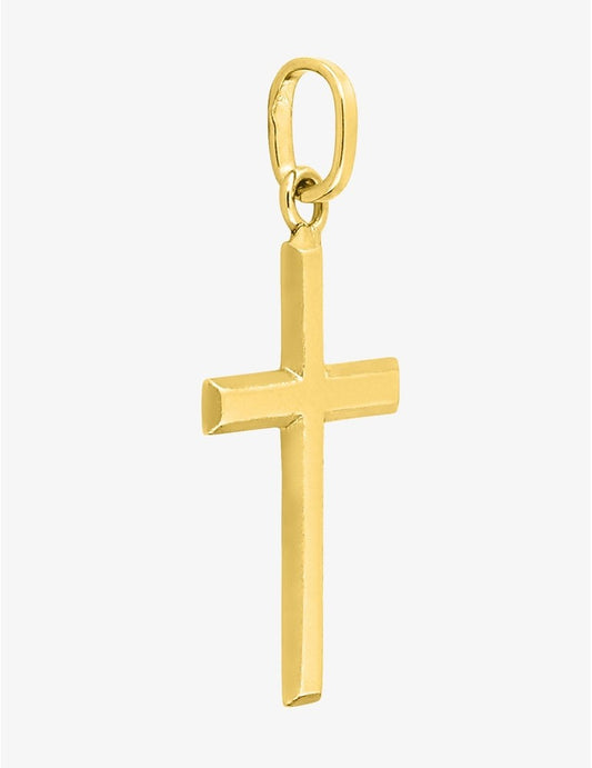 Pendentif Croix en Or Jaune 750/1000 – 12 x 24 mm