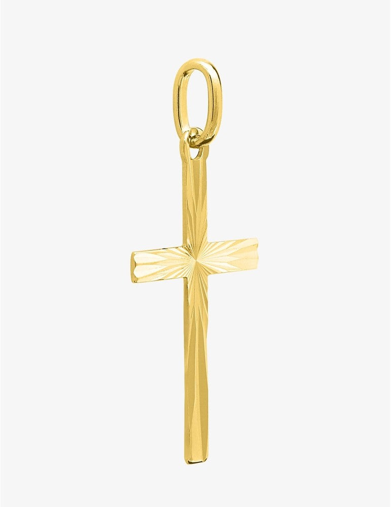 Pendentif Croix en Or Jaune 750/1000 – 15 x 28 mm
