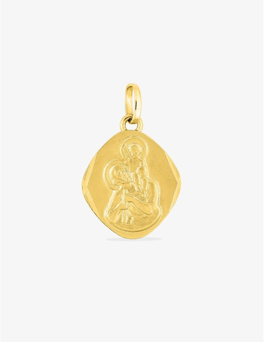 Pendentif Médaille Saint Christophe en Or Jaune 18K