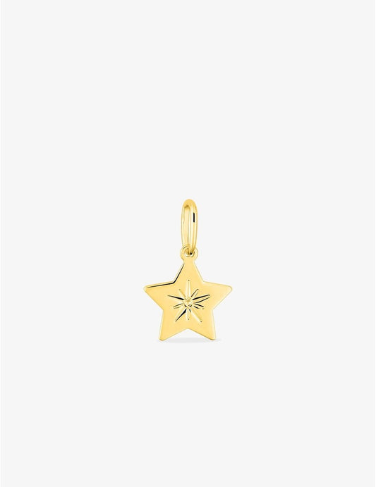 Pendentif étoile en or jaune 750‰ – Bijou fin et lumineux