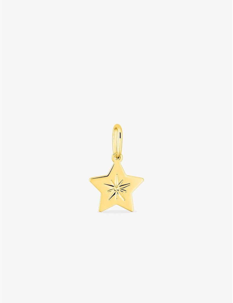 Pendentif étoile en or jaune 750‰ – Bijou fin et lumineux